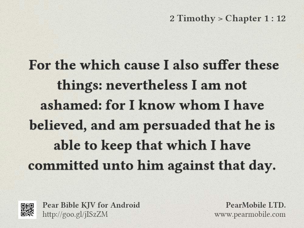 2 Timothy, Chapter 1:12